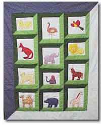 Day at the Zoo Baby Quilt