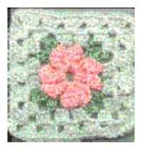 5 1/4 inch Soft Flower Square