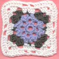 5 inch Little Flower Square