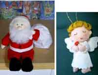 Santa Claus and Angel Dolls 