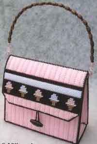 Plastic Canvas Purse For Girls