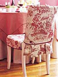 Slip Covered Dining Chair
